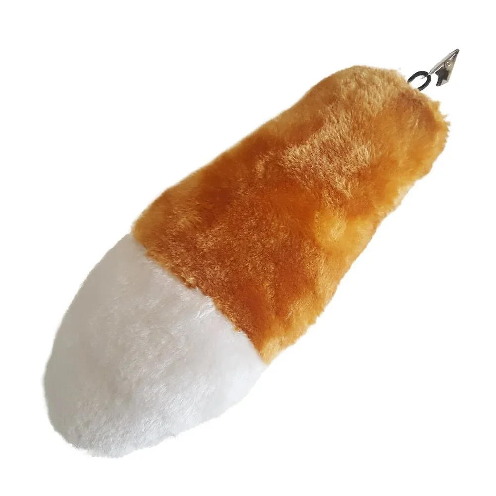 12 Critter Tails Plush Furry Fox Clip-On Animal Costume Tail Wholesale Lot Dozen